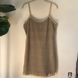 Diane von furstenberg gold alvera dress